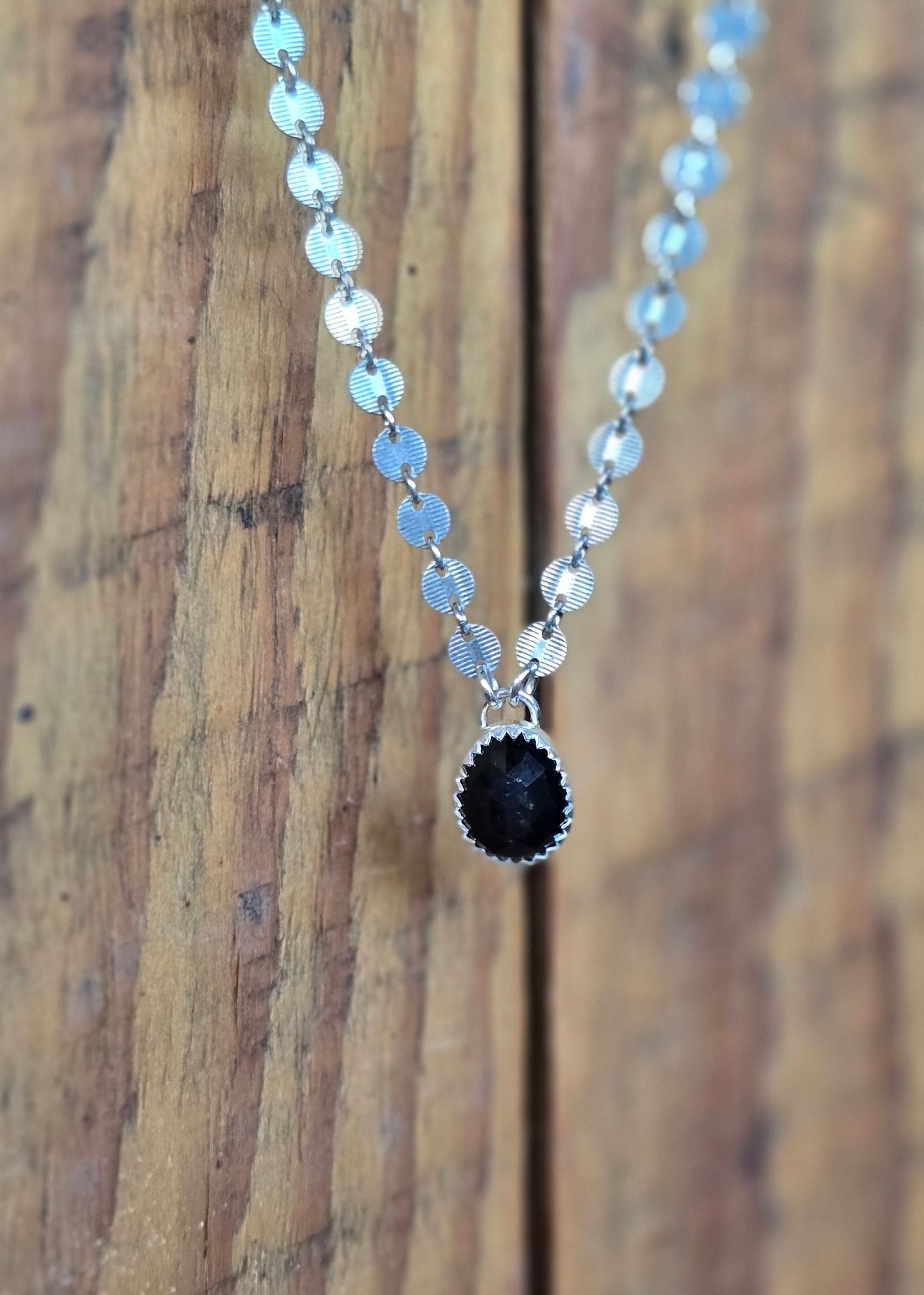 Silver Sheen Obsidian Necklace