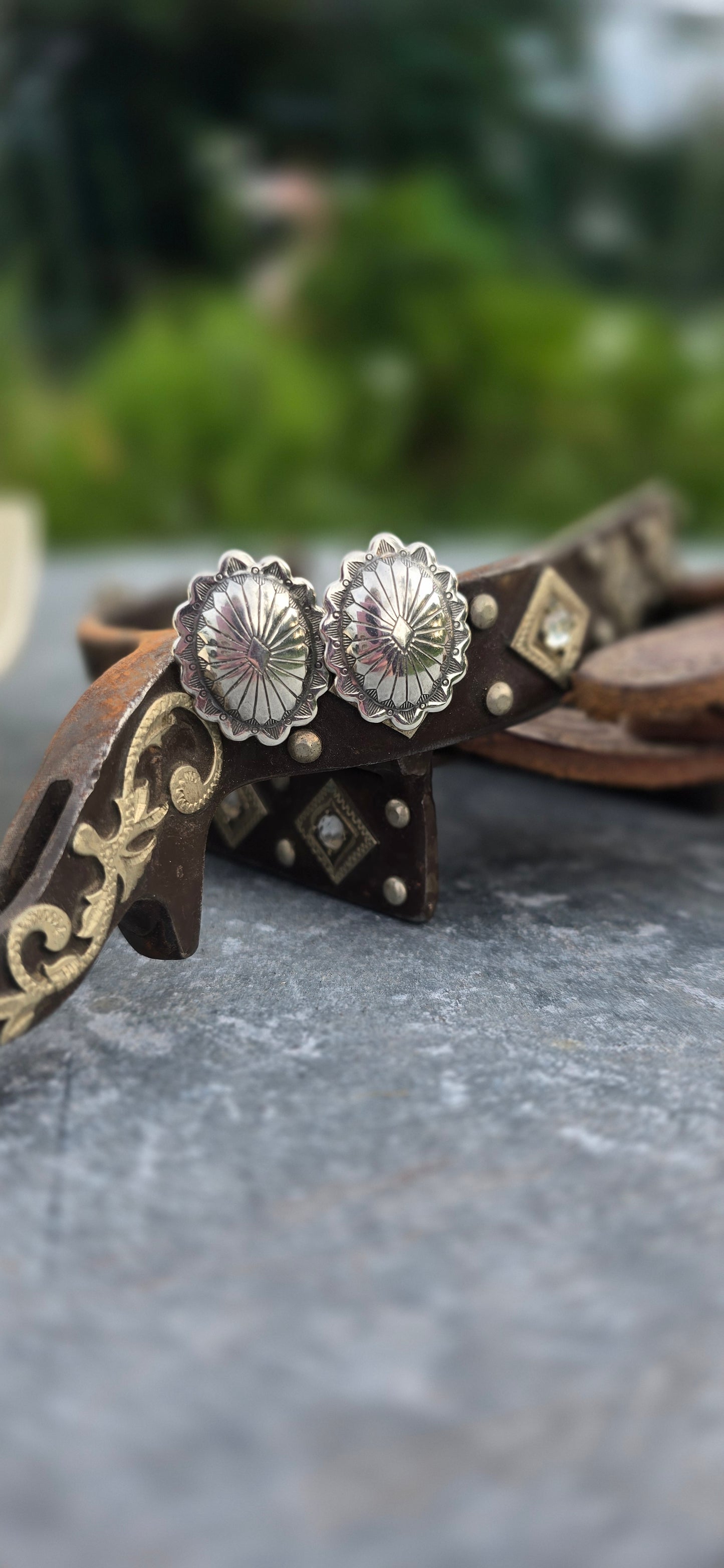 Concho Stud Earrings
