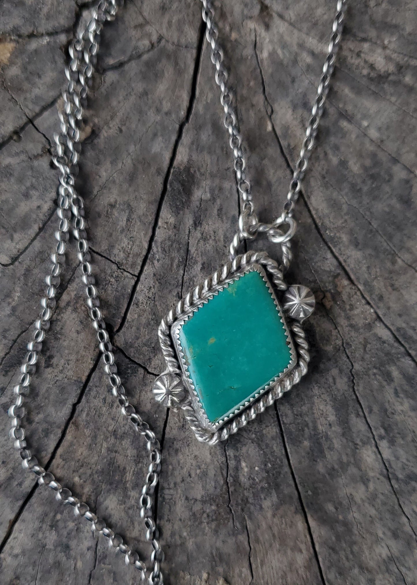 Diamond Tyrone Turquoise Necklace